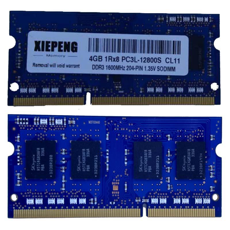 

8GB 2Rx8 PC3L-12800S 1600MHz DDR3L 4gb 1600 MHz Laptop Memory 2G pc3L 12800 Notebook 204-PIN SODIMM RAM