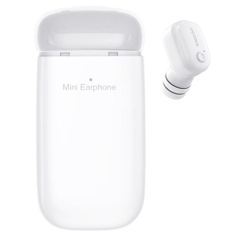 UCOMX U6E Bluetooth Earphone with 1000mAh Charging Box Mini Wireless Earphone In Ear Monitor Earbud Earpiece for, White
UCOMX U6E Bluetooth Earphone with 1000mAh Charging Box Mini Wireless Earphone In Ear Monitor Earbud Earpiece for, White