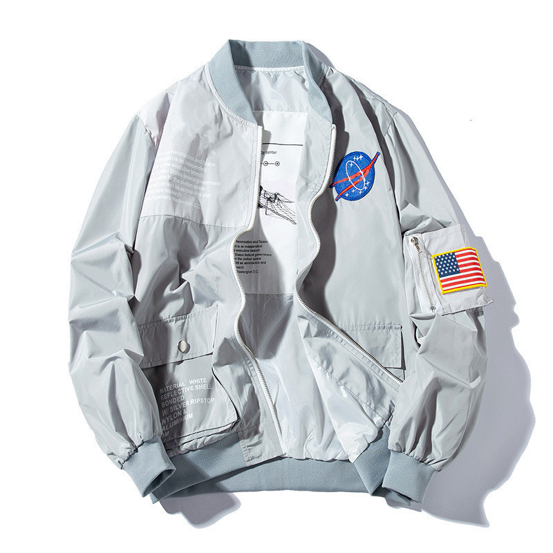 MANVALUE Popular Spring and Autumn Outwear Hip Hop College Coats Fashion Uniform Men's and Women's MA1 Pilot Suits Thin Jackets T200502