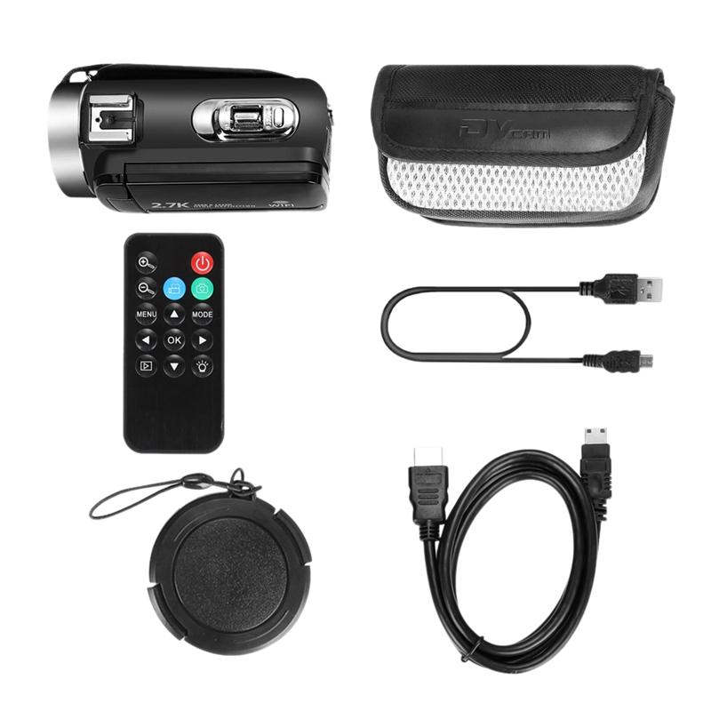 2.7K / 30 Megapixel HD Digital Video Camera WIFI Night Vision DV Home Travel Camera Video Recorder, Black
2.7K / 30 Megapixel HD Digital Video Camera WIFI Night Vision DV Home Travel Camera Video Recorder, Black