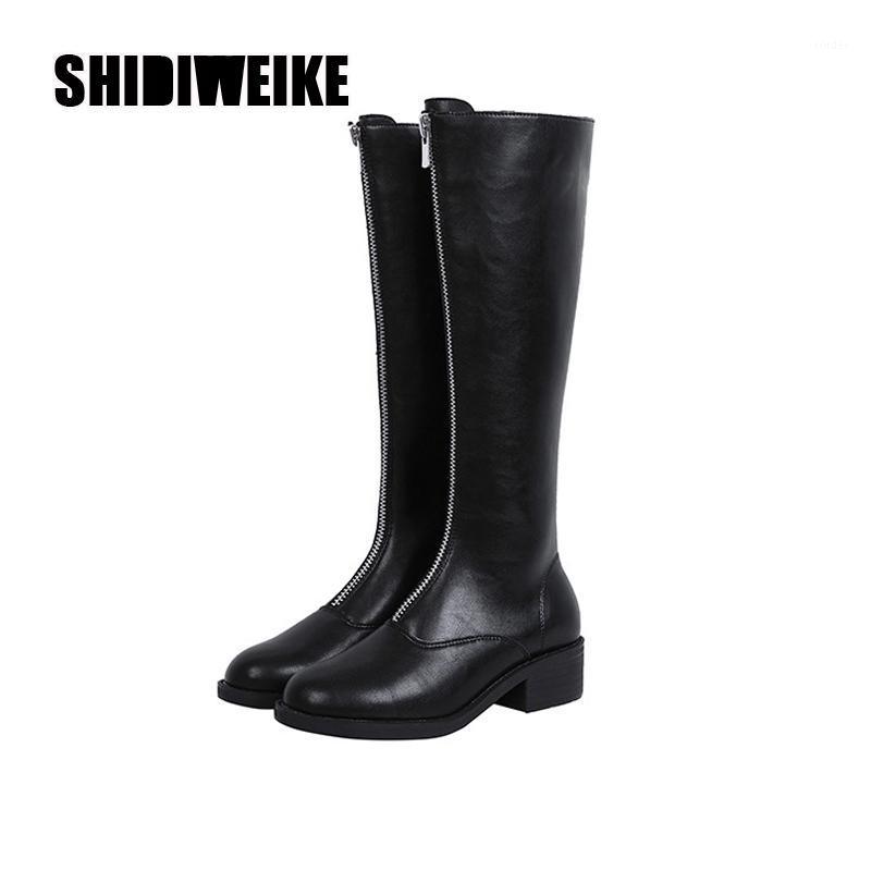 Classik Black White Boots 2020 Hot Sale Women's Front Zipper Boots Knee-High Long Leather shoes v6611, Black without fur
Classik Black White Boots 2020 Hot Sale Women's Front Zipper Boots Knee-High Long Leather shoes v6611, Black without fur