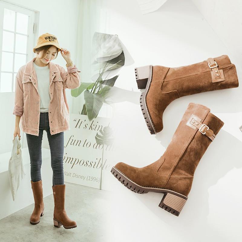 Nice Plus Size Ankle Boots For Women Platform Mid Heels Female Shoes Woman Buckle Short Boot Casual Ladies Footwear High Quality1, Black
Nice Plus Size Ankle Boots For Women Platform Mid Heels Female Shoes Woman Buckle Short Boot Casual Ladies Footwear High Quality1, Black