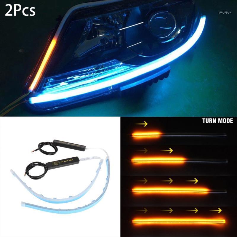 2pcs 30/45/60mm Ultra Thin Double Color Car Soft Tube LED Strip DRL Flowing Turn Signal Lamp Daytime Running Strip1, As pic
2pcs 30/45/60mm Ultra Thin Double Color Car Soft Tube LED Strip DRL Flowing Turn Signal Lamp Daytime Running Strip1, As pic