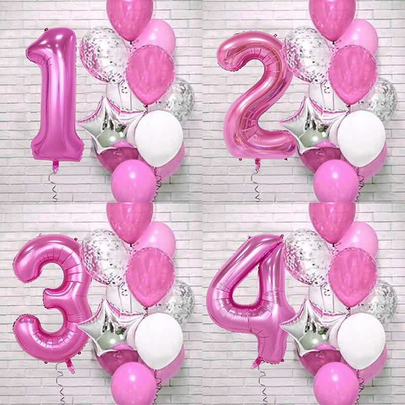 12pcs Pink Balloons Set Girl Kids 1st Birthday Latex Balloons 32 Inch Number Foil Balloon Baby Shower Happy Birthday Party Decor
12pcs Pink Balloons Set Girl Kids 1st Birthday Latex Balloons 32 Inch Number Foil Balloon Baby Shower Happy Birthday Party Decor