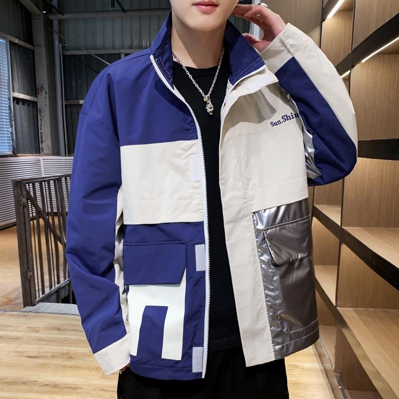 Mandarin Collar Patchwork Printed Letter Varsity Jacket Men Multiple Bisg Pockets Zipper Fashion Casual Clothing 2020 New J1941D, Beige
Mandarin Collar Patchwork Printed Letter Varsity Jacket Men Multiple Bisg Pockets Zipper Fashion Casual Clothing 2020 New J1941D, Beige