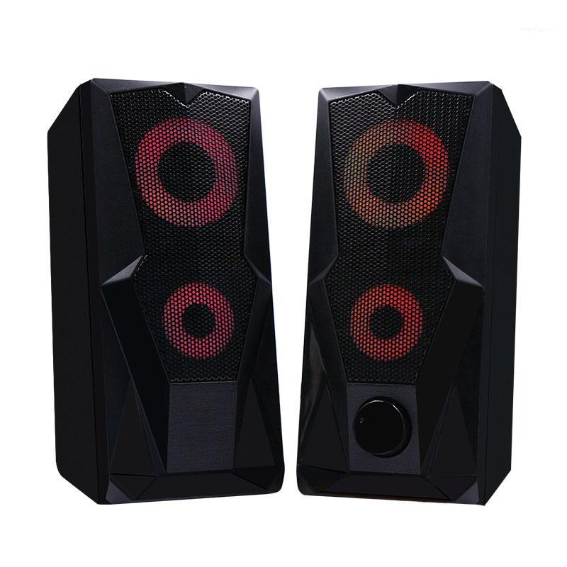 NJSJ RGB Desktop Speakers for the computer, 2.0 Channel Stereo Speaker with 6 Colorful LED Modes and USB Powered w/ 3.5mm Cable1
NJSJ RGB Desktop Speakers for the computer, 2.0 Channel Stereo Speaker with 6 Colorful LED Modes and USB Powered w/ 3.5mm Cable1