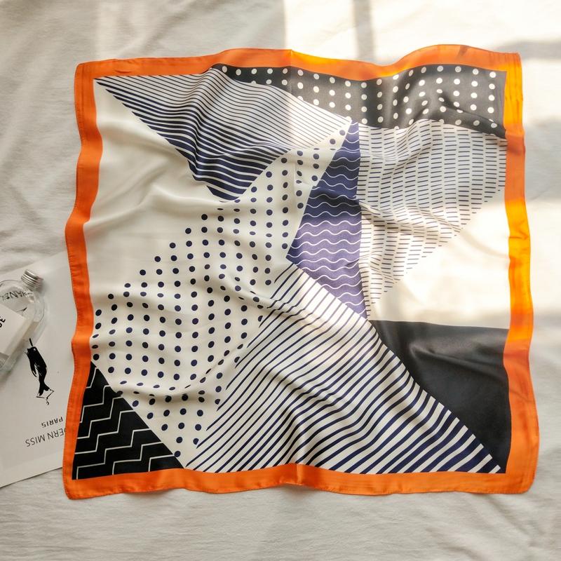 70*70ins Spring Summer Scarf Small Square Scarf Female Korean Artistic Dense Polka Dot Stitching Neckerchief women 
70*70ins Spring Summer Scarf Small Square Scarf Female Korean Artistic Dense Polka Dot Stitching Neckerchief women