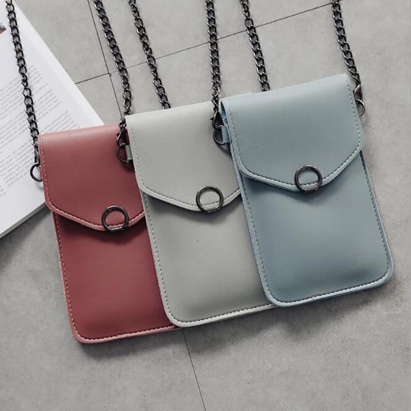 Touch Screen Mobile Phone Package For Women Ladies Transparent Shoulder Bag Simple Retro Female Round Buckle Student Pouch, Pink
Touch Screen Mobile Phone Package For Women Ladies Transparent Shoulder Bag Simple Retro Female Round Buckle Student Pouch, Pink