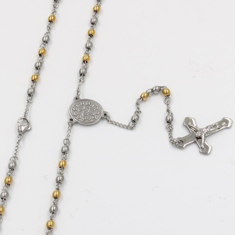 1 Virgin Mary rosary necklace for men women stainless steel bead chain cross Jesus pendant women's men's gift jewelry Wholesale
1 Virgin Mary rosary necklace for men women stainless steel bead chain cross Jesus pendant women's men's gift jewelry Wholesale