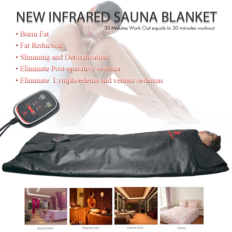 Single heating zone far Infrared sauna lymphatic drainage massage equipment infrared blanket for sale Slimming body wrap
Single heating zone far Infrared sauna lymphatic drainage massage equipment infrared blanket for sale Slimming body wrap