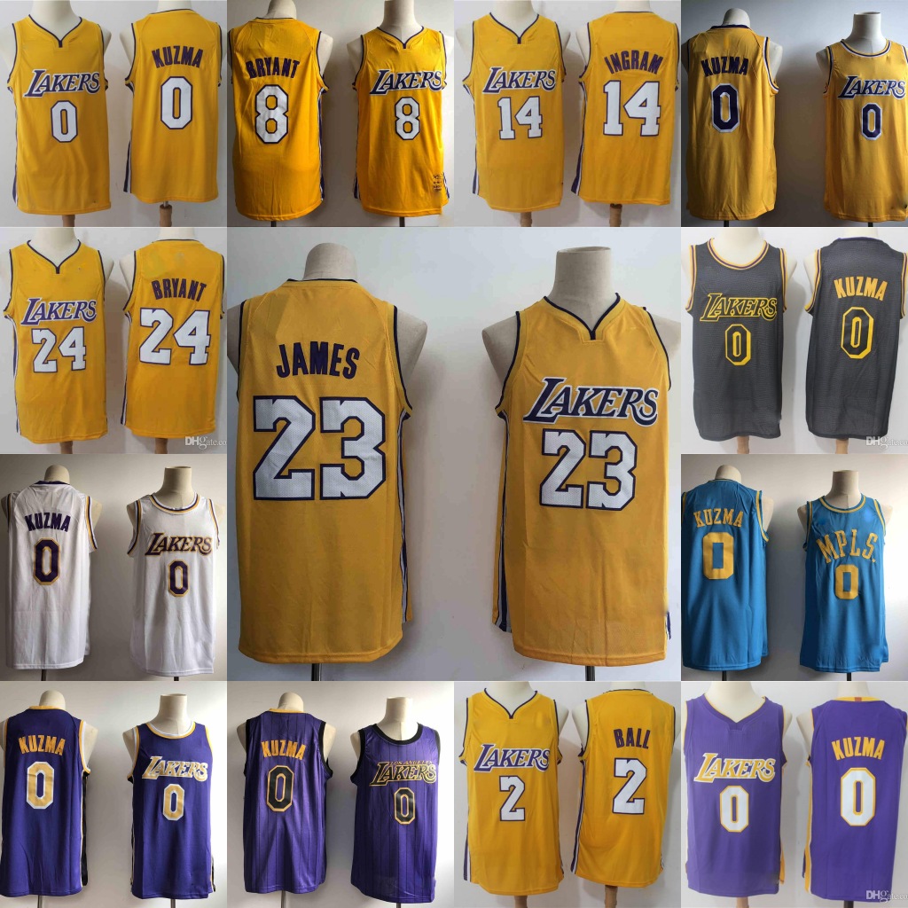 Los Angeles Lakers Kobe Bryant Men Kyle Kuzma Lonzo Ball NBA Brandon Ingram Basketball Jersey, Black
Los Angeles Lakers Kobe Bryant Men Kyle Kuzma Lonzo Ball NBA Brandon Ingram Basketball Jersey, Black