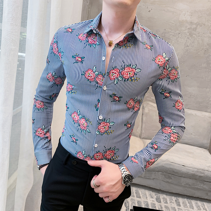 2020 Dress Men's Casual Shirts of Extravagant Fashion Club Outfit French Shirt to the Man's Fine Print Fit Z1ub, Navy blue.
2020 Dress Men's Casual Shirts of Extravagant Fashion Club Outfit French Shirt to the Man's Fine Print Fit Z1ub, Navy blue.