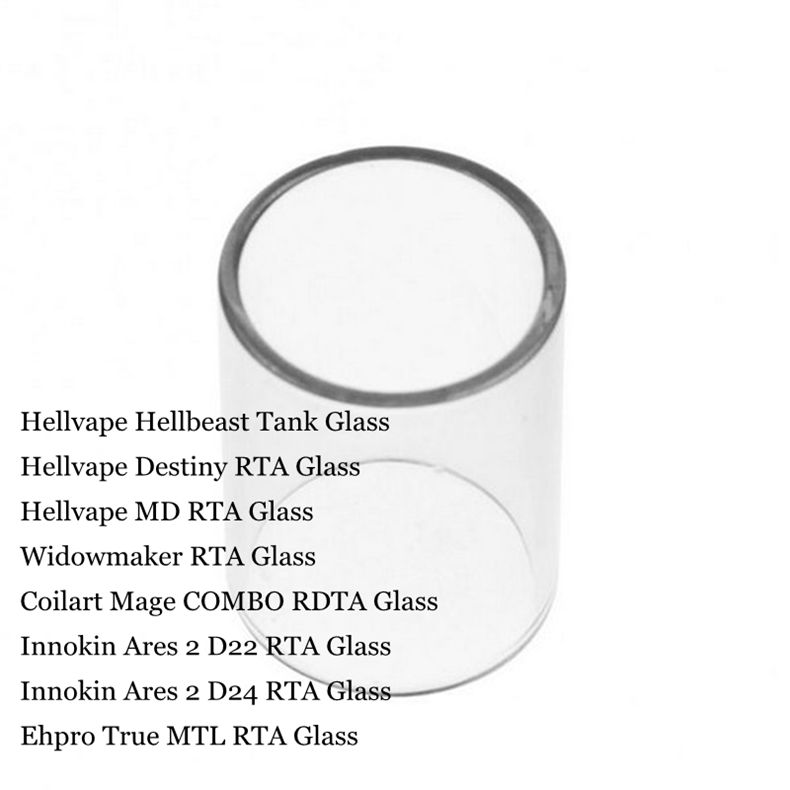 Replacement Pyrex Glass Tube for Hellvape Hellbeast Destiny MD RTA Widowmaker Coilart Mage COMBO Innokin Ares 2 D22 D24 Ehpro True MTL
Replacement Pyrex Glass Tube for Hellvape Hellbeast Destiny MD RTA Widowmaker Coilart Mage COMBO Innokin Ares 2 D22 D24 Ehpro True MTL