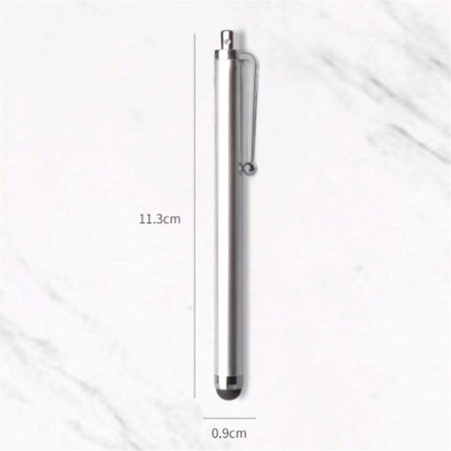 90 Touch Screen Pen Metal Capacitive Screen Stylus Pens For Samsung iPhone Cell Phone Tablet PC 10 Colors548y3150220