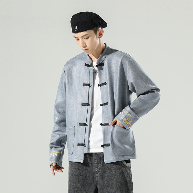 2021 New Man Embroidered Chinese Style Windbreaker Men's Oversized Streetwear Men Casual Loose Fashion Jackets Y8y4, Black
2021 New Man Embroidered Chinese Style Windbreaker Men's Oversized Streetwear Men Casual Loose Fashion Jackets Y8y4, Black