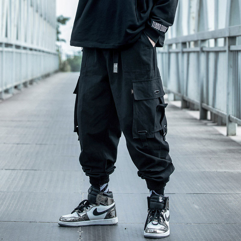 Hip Hop Jogging Pants Mens Multi-pocket Elastic Waist Harem Pants Male Streetwear Punk Trousers High Quality Tactical Pants Men, Black
Hip Hop Jogging Pants Mens Multi-pocket Elastic Waist Harem Pants Male Streetwear Punk Trousers High Quality Tactical Pants Men, Black