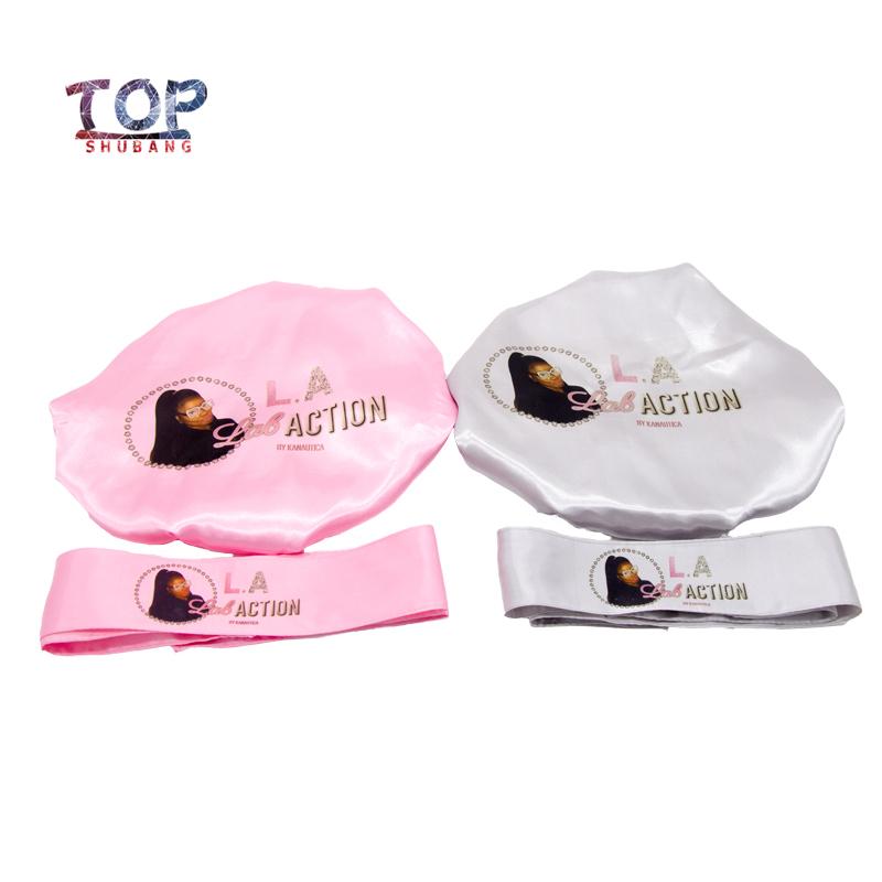 Customized Logo bonnets 2 Layer Polyester Satin Women Bonnet/Headband Caring Extention Wig Hairs Sleep Caps
Customized Logo bonnets 2 Layer Polyester Satin Women Bonnet/Headband Caring Extention Wig Hairs Sleep Caps