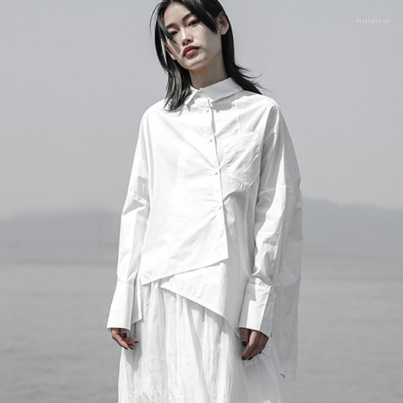 Lapel Long Sleeve White Loose 2019 Fashion Solid Autumn Winter Tops Female Oversize Irregular Loose Shirt Women Blouse D9991
Lapel Long Sleeve White Loose 2019 Fashion Solid Autumn Winter Tops Female Oversize Irregular Loose Shirt Women Blouse D9991