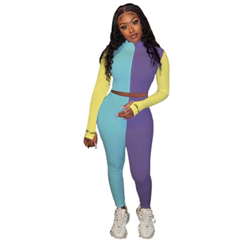 Women Colorblocked Short Sets Fashion Trend Long Sleeve Trousers Tracksuits Designer Female New Casual Short Top Slim Pants 2pcs Suits
Women Colorblocked Short Sets Fashion Trend Long Sleeve Trousers Tracksuits Designer Female New Casual Short Top Slim Pants 2pcs Suits