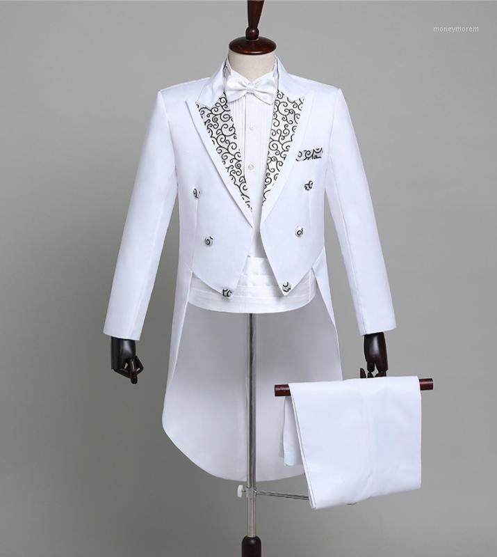 Formal Men's Tuxedo White Black Solid Slim Double Breasted Mens Suits Stage Singer Costume Groom Prom Men Suit 4pcs1, White suit set
Formal Men's Tuxedo White Black Solid Slim Double Breasted Mens Suits Stage Singer Costume Groom Prom Men Suit 4pcs1, White suit set
