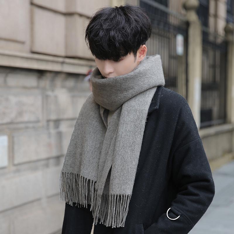 Winter 100% Lamb Wool Scarf Men Neck Warmer Thicken Solid Gray Wraps for Man's Cashmere Foulard Solid Pure Wool Scarves
Winter 100% Lamb Wool Scarf Men Neck Warmer Thicken Solid Gray Wraps for Man's Cashmere Foulard Solid Pure Wool Scarves