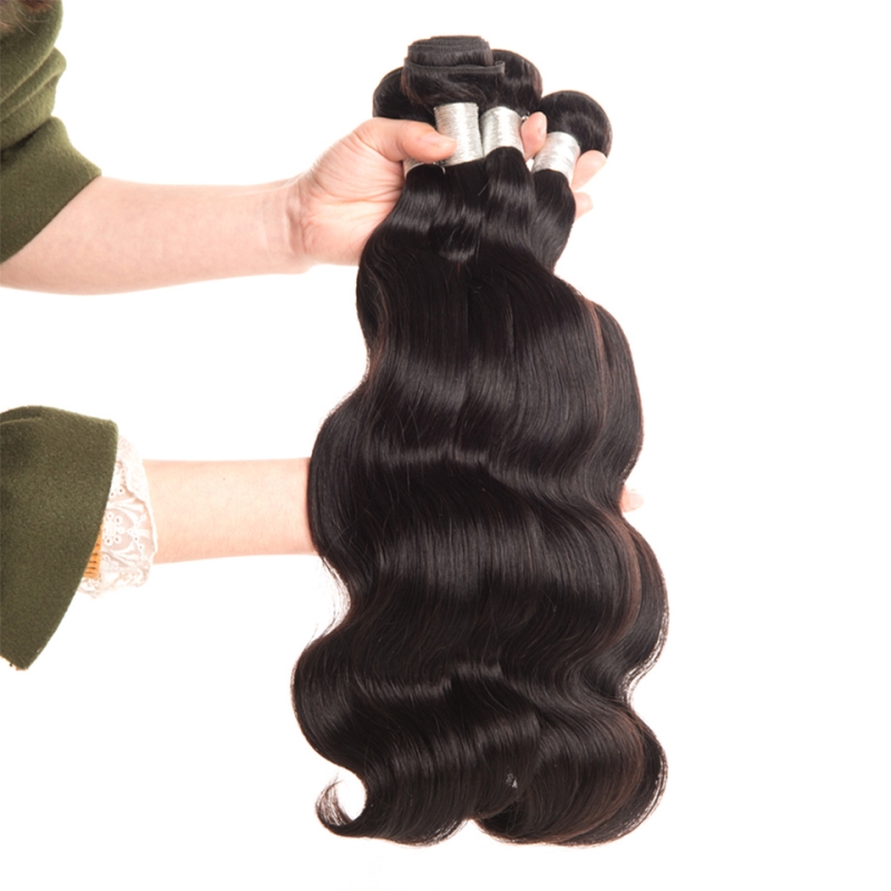 Indian 100% Virgin Human Hair Extensions 4 Pieces/lot Long Inch 30-38inch Body Wave Straight Wholesale Four Bundles