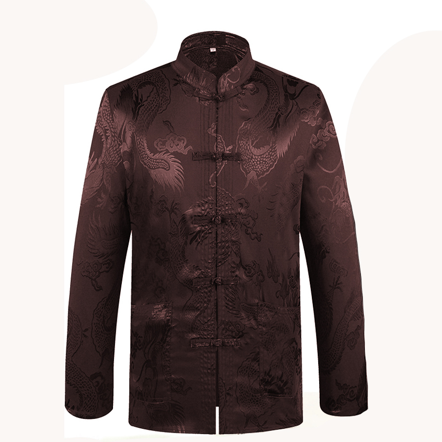 Brand New Arrival Chinese Traditional Men's Satin Mandarin Collar Dragon Silk Tang Suit Clothing Kung Fu Jacket Coat YZT1205 Y200408, A navyblue
Brand New Arrival Chinese Traditional Men's Satin Mandarin Collar Dragon Silk Tang Suit Clothing Kung Fu Jacket Coat YZT1205 Y200408, A navyblue