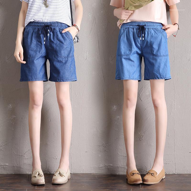 Tencel Jeans WOMEN'S Shorts Thin Summer Elastic Waist Cool and Refreshing Loose Slimming Plus-sized Wide-Leg Shorts1, Light blue
Tencel Jeans WOMEN'S Shorts Thin Summer Elastic Waist Cool and Refreshing Loose Slimming Plus-sized Wide-Leg Shorts1, Light blue