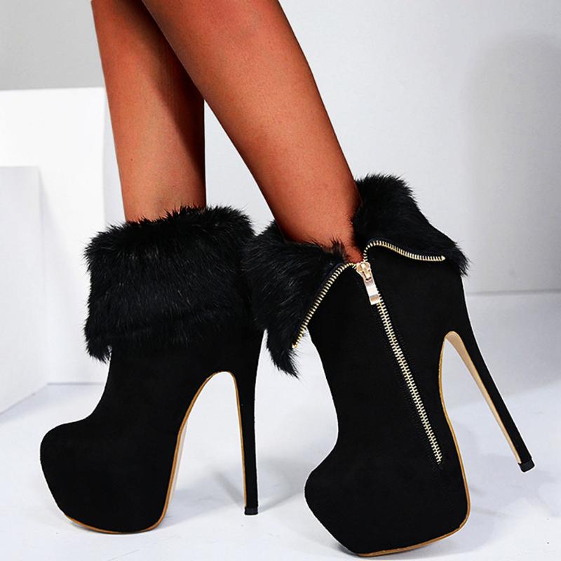 SARAIRIS Sexy Extreme Fetish High Heels Thick Platform Autumn Autumn Warm Plush Fur Shoes Woman Party Nightclub Ankle Boots, Black
SARAIRIS Sexy Extreme Fetish High Heels Thick Platform Autumn Autumn Warm Plush Fur Shoes Woman Party Nightclub Ankle Boots, Black