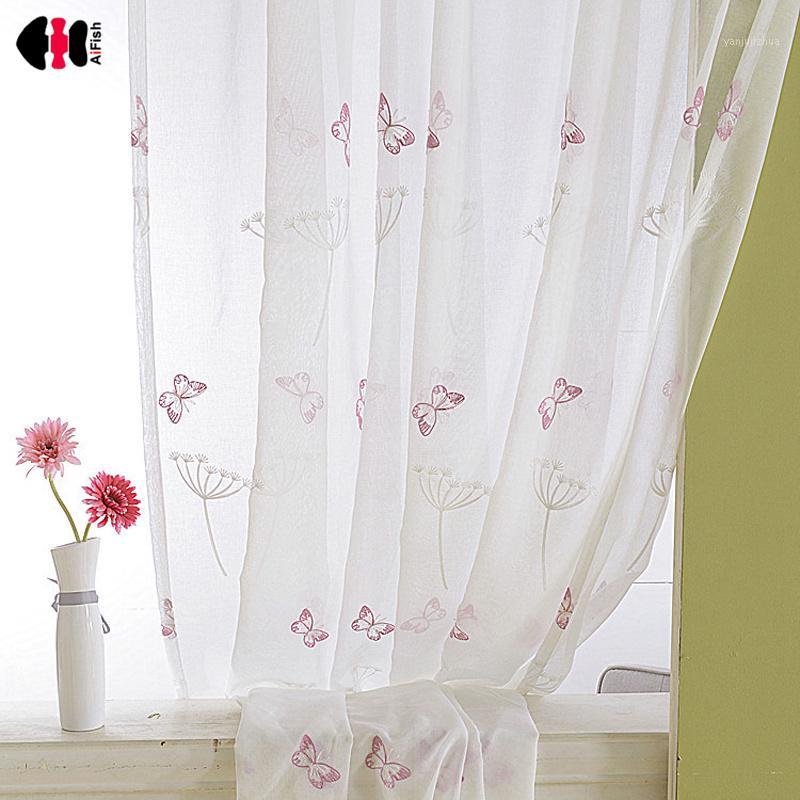 Butterfly Embroidered Voile Curtains Kids Children Bedroom Cartoon Countryside Delicate Sheer Window Treatment Drapes P266C1, Tulle
Butterfly Embroidered Voile Curtains Kids Children Bedroom Cartoon Countryside Delicate Sheer Window Treatment Drapes P266C1, Tulle