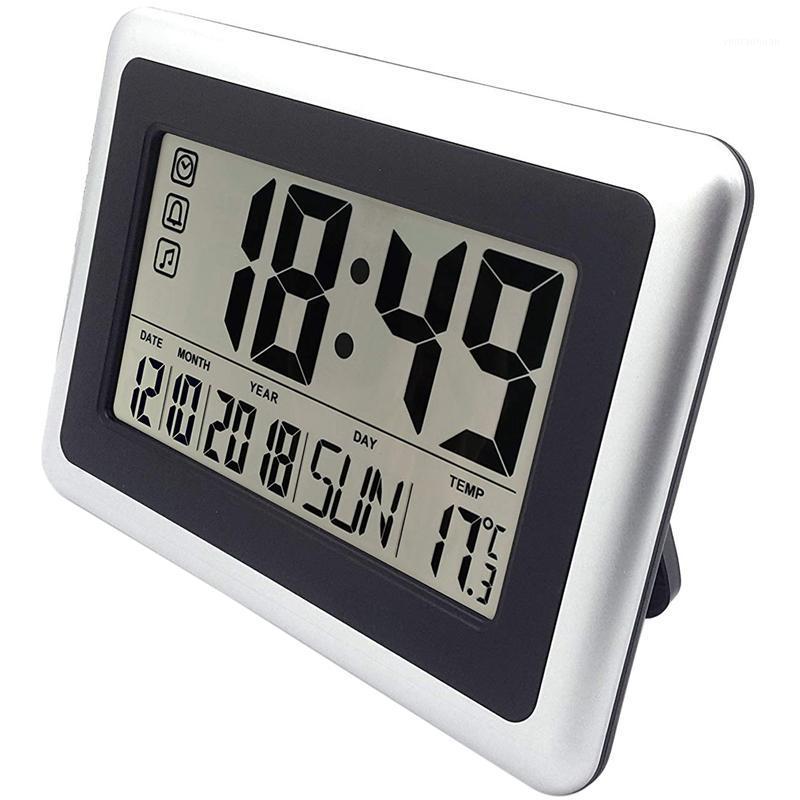 Wall Clocks Large Display Digital Clock,Silent Desk Shelf Battery Operated Easy To Read Nightstand Alarm Clock With No Night1