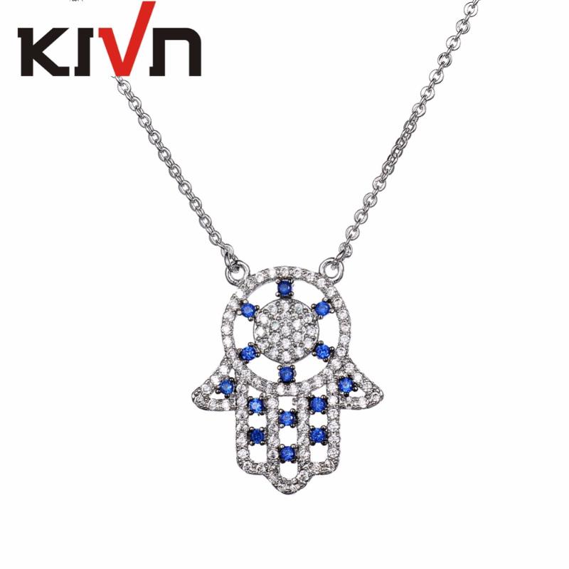 KIVN Fashion Jewelry Sparkling Pave CZ Cubic Zirconia Turkish Blue Eye Hamsa Womens Girls Pendant Necklaces Birthday Gifts
KIVN Fashion Jewelry Sparkling Pave CZ Cubic Zirconia Turkish Blue Eye Hamsa Womens Girls Pendant Necklaces Birthday Gifts