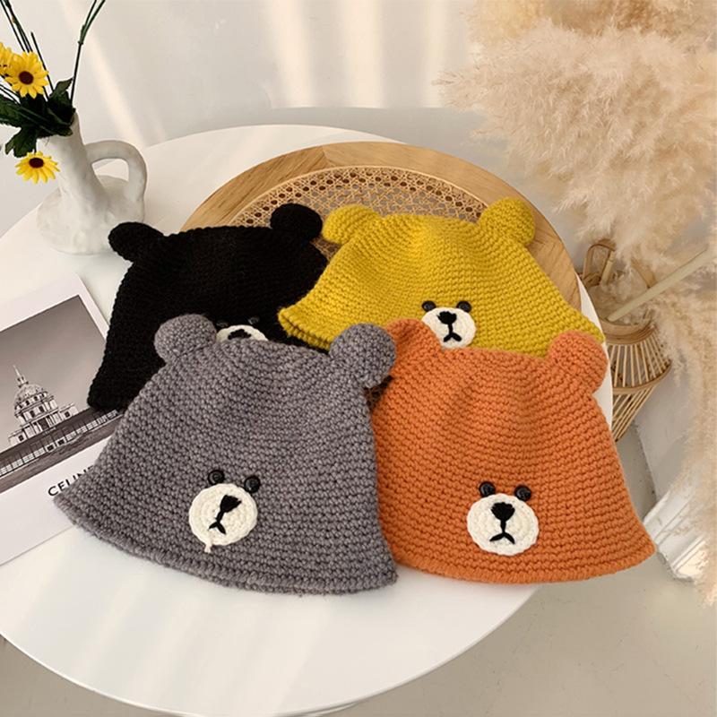 Beanie/Skull Caps Autumn And Winter Women's Hand-knitted Bear Fisherman Hat Women Korean Version Of Wild Cute Ear Warm Woolen Wat
Beanie/Skull Caps Autumn And Winter Women's Hand-knitted Bear Fisherman Hat Women Korean Version Of Wild Cute Ear Warm Woolen Wat