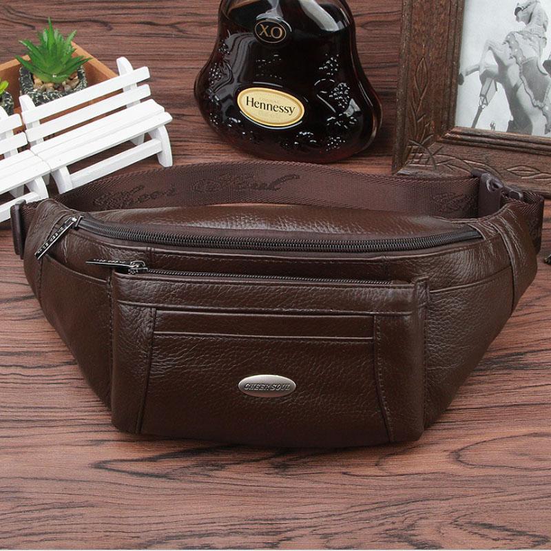 Men Fanny Waist Bag Genuine Leather Fashion Travel motion Hip Belt Cell Phone Case Purse Single Messenger Back Pack Chest Pack1, Black
Men Fanny Waist Bag Genuine Leather Fashion Travel motion Hip Belt Cell Phone Case Purse Single Messenger Back Pack Chest Pack1, Black