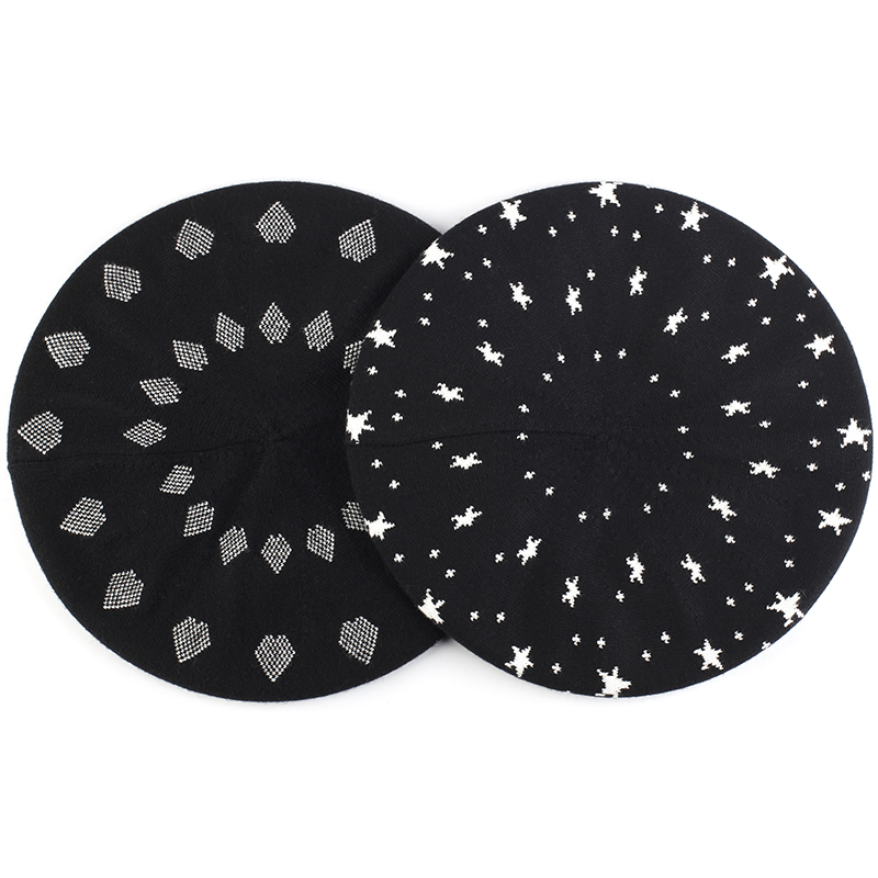 Berets Women Love Pentagram Printing Solid Color Beret Female Bonnet Caps Fashion Spring Autumn Matched Warm Walking Hat
Berets Women Love Pentagram Printing Solid Color Beret Female Bonnet Caps Fashion Spring Autumn Matched Warm Walking Hat