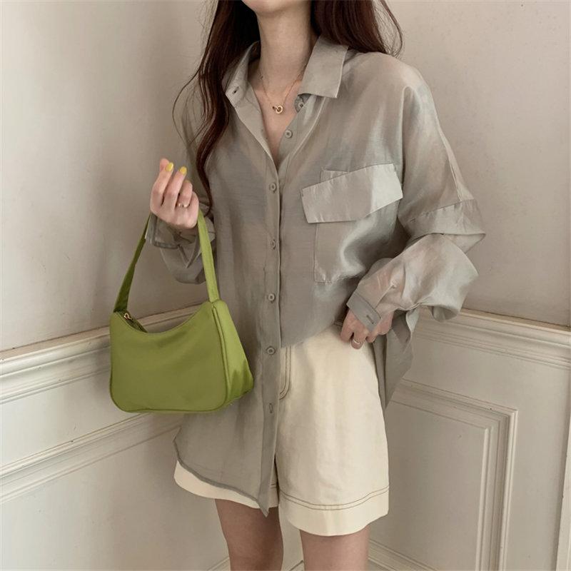 Women Korean Minimalist Solid Loose Casual All Match 2021 Hot Sale High Quality Office Lady Brief Women Long Sleeve Shirts, Black
Women Korean Minimalist Solid Loose Casual All Match 2021 Hot Sale High Quality Office Lady Brief Women Long Sleeve Shirts, Black