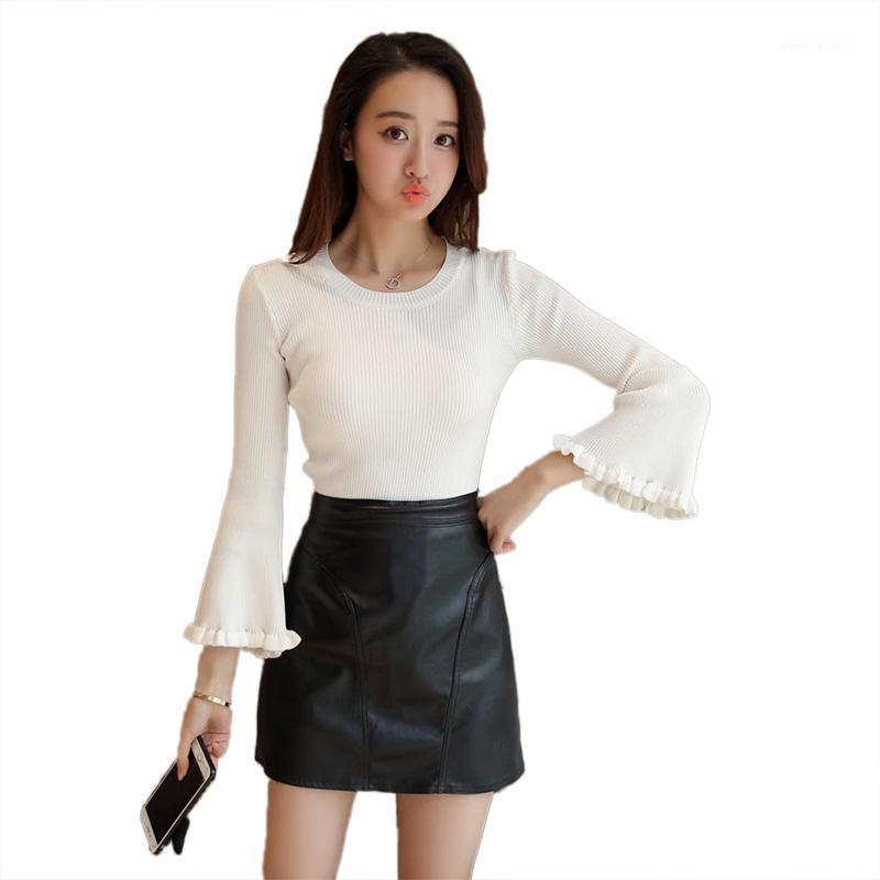 Autumn Winter Warm Sweater Solid Color Round Neck Knit Tops Women Causal Basic Slim Fit Bell Sleeve Jumper1, Black
Autumn Winter Warm Sweater Solid Color Round Neck Knit Tops Women Causal Basic Slim Fit Bell Sleeve Jumper1, Black