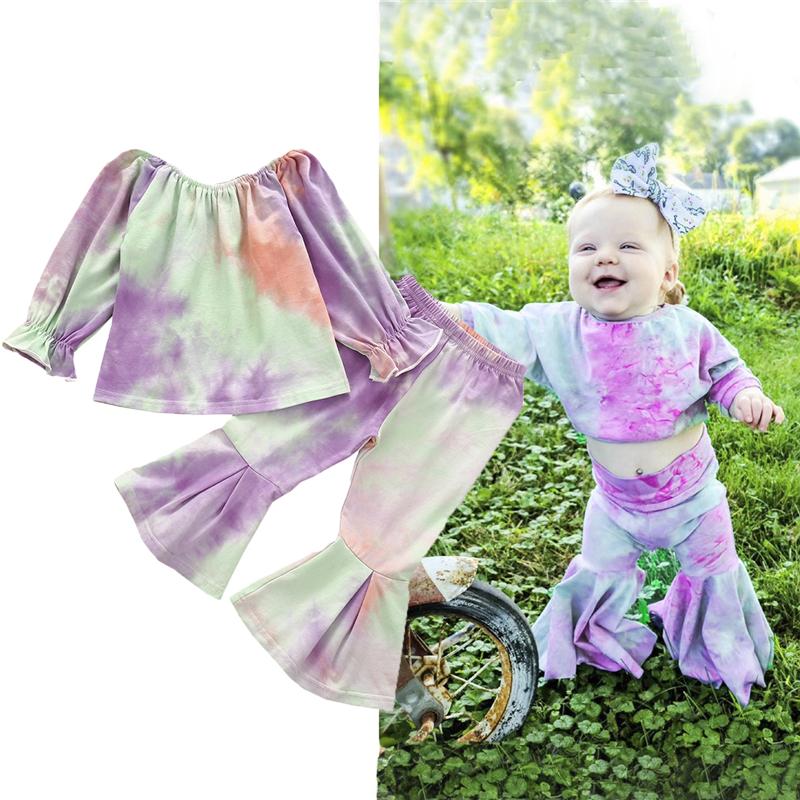 Baby Girl Tie-dye Printed Fashion Suit Long Sleeves+Flared Pants Elastic Band Lotus Leaf Autumn Kids Clothes Set free shipping, As pic
Baby Girl Tie-dye Printed Fashion Suit Long Sleeves+Flared Pants Elastic Band Lotus Leaf Autumn Kids Clothes Set free shipping, As pic