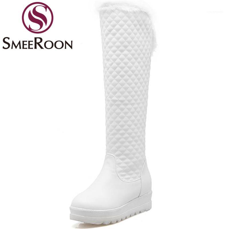 Smeeroon height increasing knee high boots for women round toe boots sweet slip on warm winter snow party shoes woman1, Black
Smeeroon height increasing knee high boots for women round toe boots sweet slip on warm winter snow party shoes woman1, Black