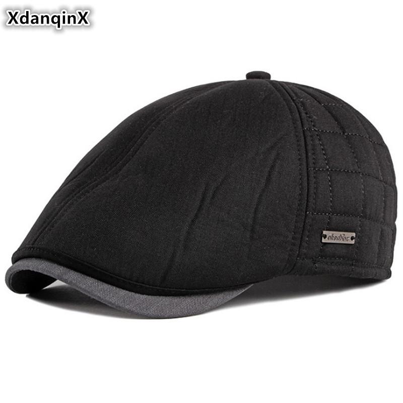 Berets XdanqinX Winter Elderly Men's Beret Thick Warm Men Brand Caps Velvet Earmuffs Hats British Retro Dad's Hat Snapback Cap, Black
Berets XdanqinX Winter Elderly Men's Beret Thick Warm Men Brand Caps Velvet Earmuffs Hats British Retro Dad's Hat Snapback Cap, Black