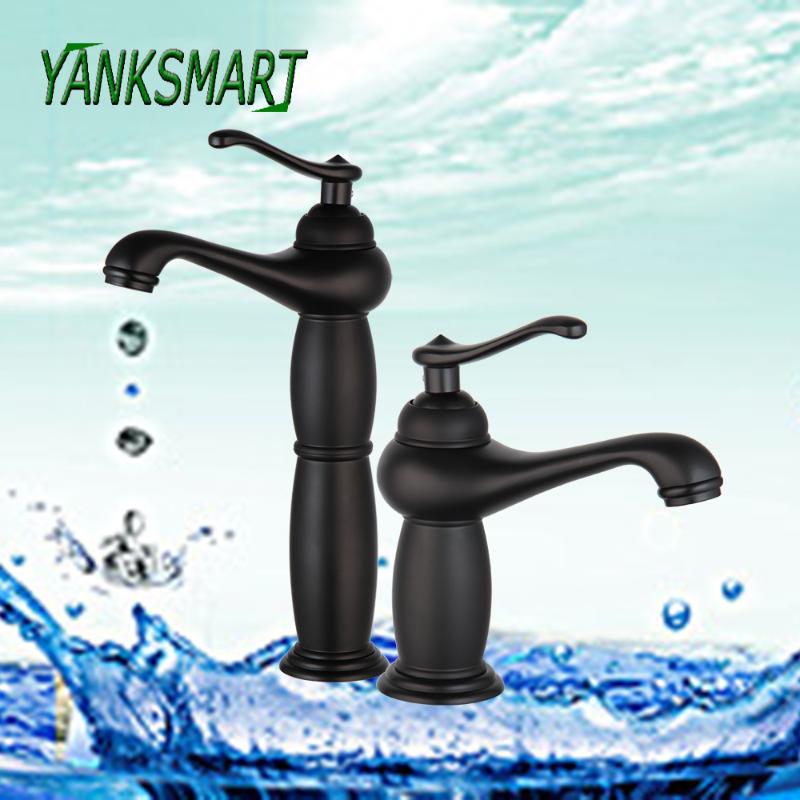 YANKSMART Matte Black Bathroom Faucet Basin Sink Single Handle Deck Mounted Faucets Washbasin Hot And Cold Mixer Water Tap
YANKSMART Matte Black Bathroom Faucet Basin Sink Single Handle Deck Mounted Faucets Washbasin Hot And Cold Mixer Water Tap
