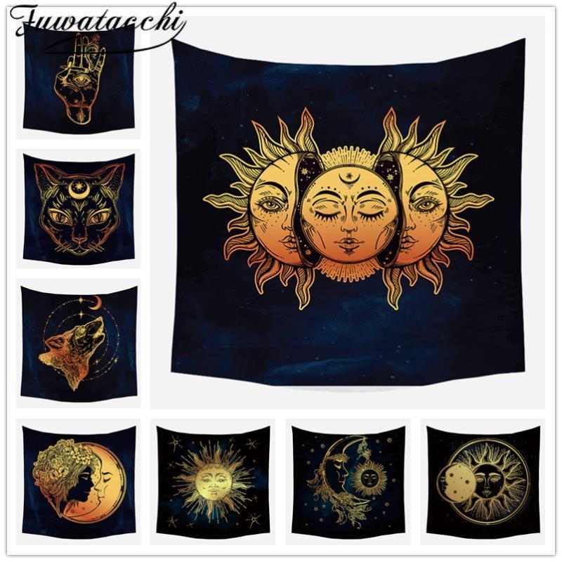 Fuwatacchi Gold Black Sun Moon Mandala Tapestry Wall Hanging Celestial Wall Tapestry Hippie Carpets Dorm Decor1
Fuwatacchi Gold Black Sun Moon Mandala Tapestry Wall Hanging Celestial Wall Tapestry Hippie Carpets Dorm Decor1