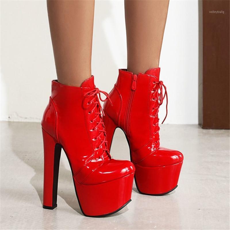 New Arrival Patent Leather Shoes Women Boots Sexy High Heels Red Platform Boots Women Ankle Autumn Shoes1, Black
New Arrival Patent Leather Shoes Women Boots Sexy High Heels Red Platform Boots Women Ankle Autumn Shoes1, Black