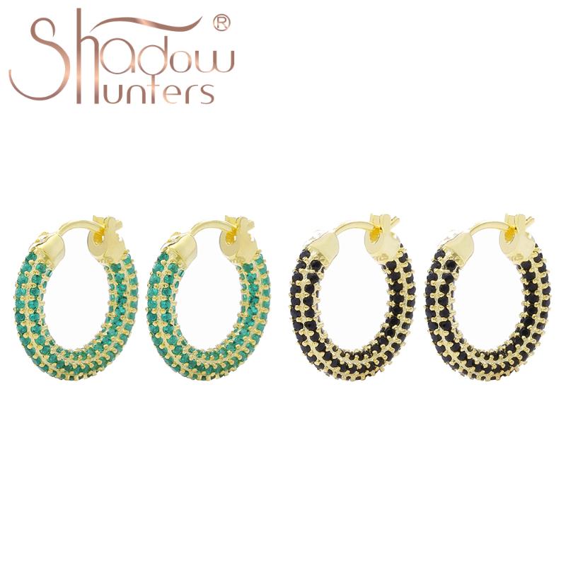 SHADOWHUNTERS Genuine 925 Sterling Silver Crystal Hoop Earrings Green Stone For Women Popular Earrings 925 Silver Modern Jewelry
SHADOWHUNTERS Genuine 925 Sterling Silver Crystal Hoop Earrings Green Stone For Women Popular Earrings 925 Silver Modern Jewelry