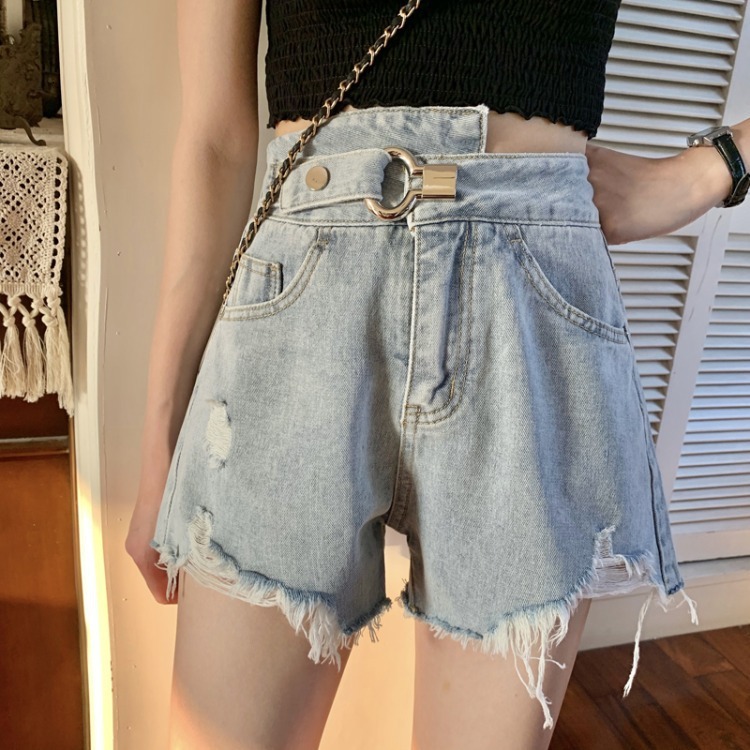2021 New popular product in : net red, same metal button, high waist, leg, thin, casual and perforated jeans, female BJ6L, Wathet
2021 New popular product in : net red, same metal button, high waist, leg, thin, casual and perforated jeans, female BJ6L, Wathet