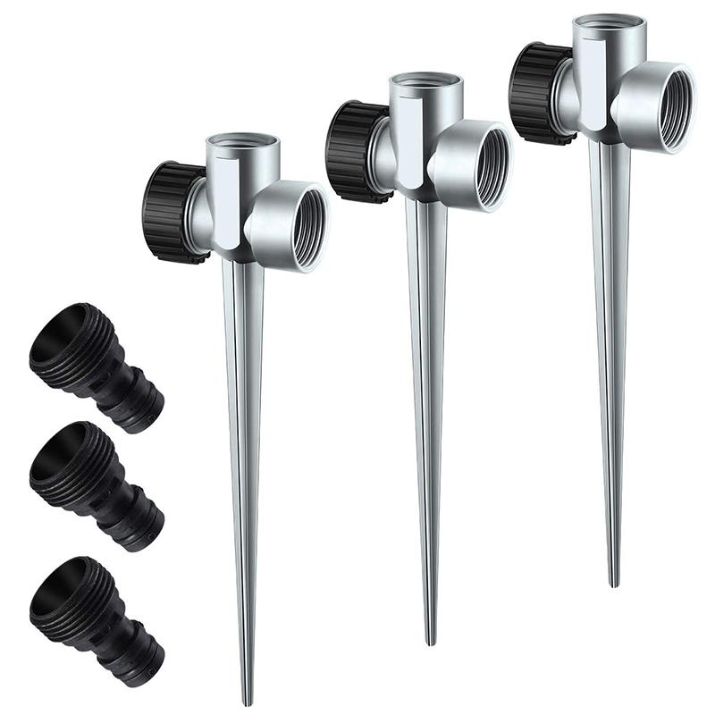 3 Packs of 1/2 Inch Threaded Lawn Sprinklers for Garden Sprinklers for Watering the Yard, Lawn and Gr, Black
3 Packs of 1/2 Inch Threaded Lawn Sprinklers for Garden Sprinklers for Watering the Yard, Lawn and Gr, Black