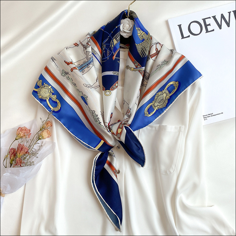 Satin Scarf For Hair Foulard Satin Scarf Female Silk Head Scarves For Ladies Hand Sewn Edges Scarf 90 Carriage Print Foulard
Satin Scarf For Hair Foulard Satin Scarf Female Silk Head Scarves For Ladies Hand Sewn Edges Scarf 90 Carriage Print Foulard