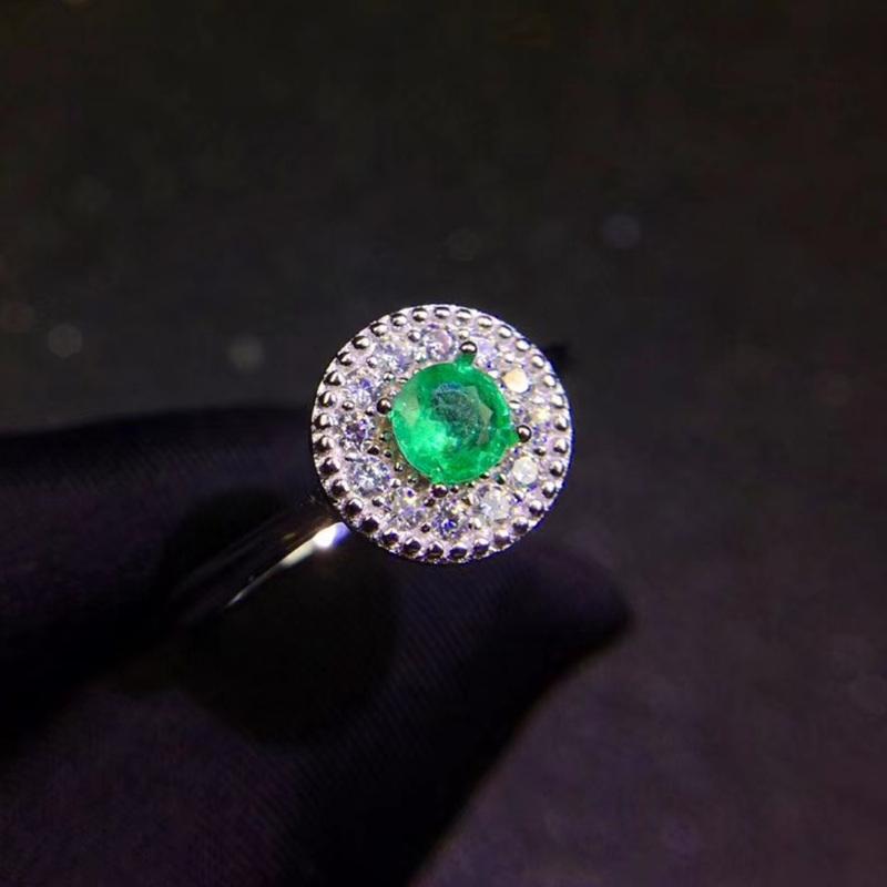 Cluster Rings Natural Real Emerald Round Ring Per Jewelry 4*4mm 0.3ct Gemstone 925 Sterling Silver Fine Handmade J210705, Golden;silver
Cluster Rings Natural Real Emerald Round Ring Per Jewelry 4*4mm 0.3ct Gemstone 925 Sterling Silver Fine Handmade J210705, Golden;silver