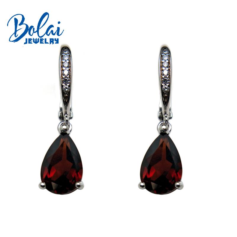 Bolaijewelry,100% Natural garnet gemstone pear 6*9mm small earrings 925 sterling fine jewelry for girl party wear best gift box
Bolaijewelry,100% Natural garnet gemstone pear 6*9mm small earrings 925 sterling fine jewelry for girl party wear best gift box