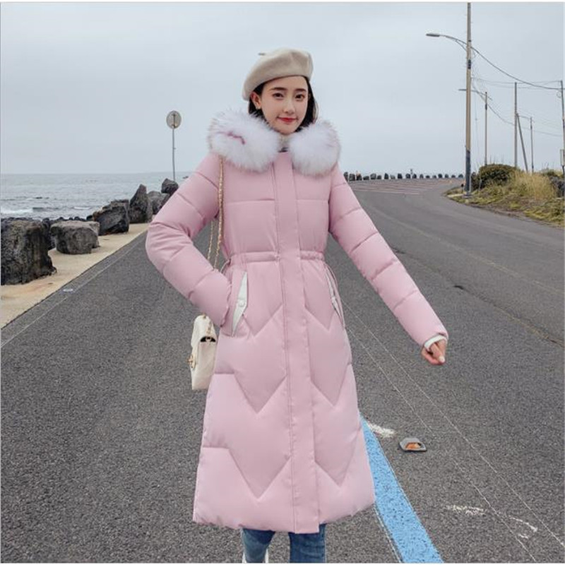 Big Fur Winter Parka cotton jacket 2019 Winter Jacket Women thick Snow Wear Winter Coat Lady Clothing Female Jacket Parkas 391 T200114
